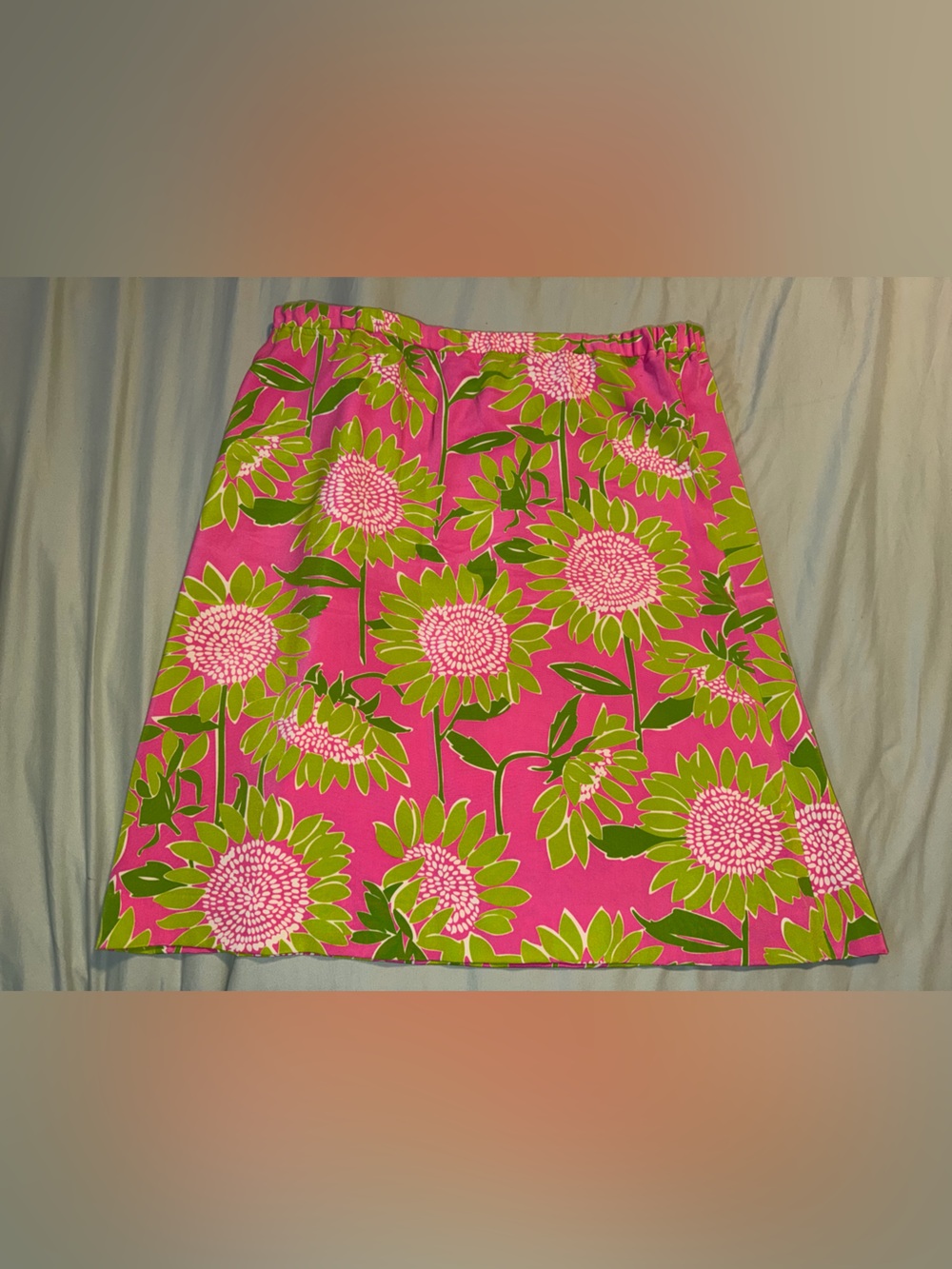 VINTAGE: Lilly Pulitzer Pink & Green Floral Swim Sarong